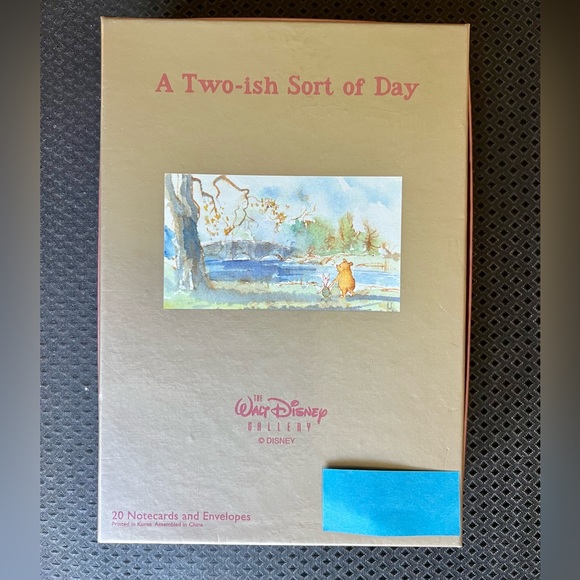 Walt Disney Gallery Office Disney Gallery Pooh Piglet Notecards Box